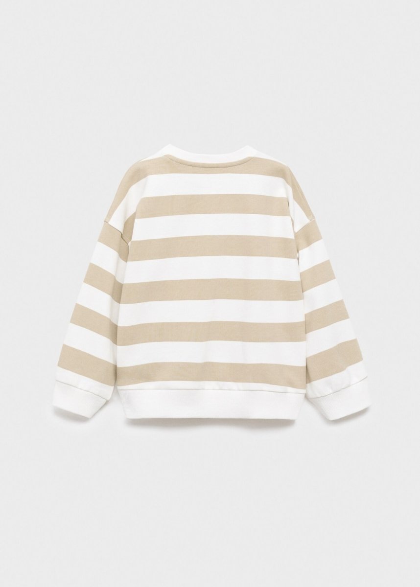 MANGO KIDS Striped cotton - blend sweatshirt - Smgarment's