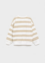 MANGO KIDS Striped cotton - blend sweatshirt - Smgarment's