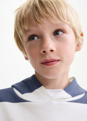 MANGO KIDS Striped hooded sweatshirt - Smgarment's