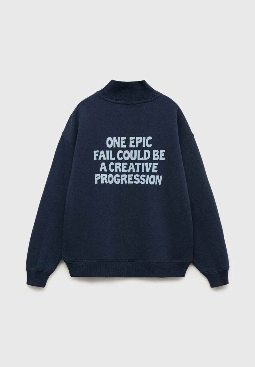 Mango Kids Teen printed Sweatshirt royal blue - Smgarment's