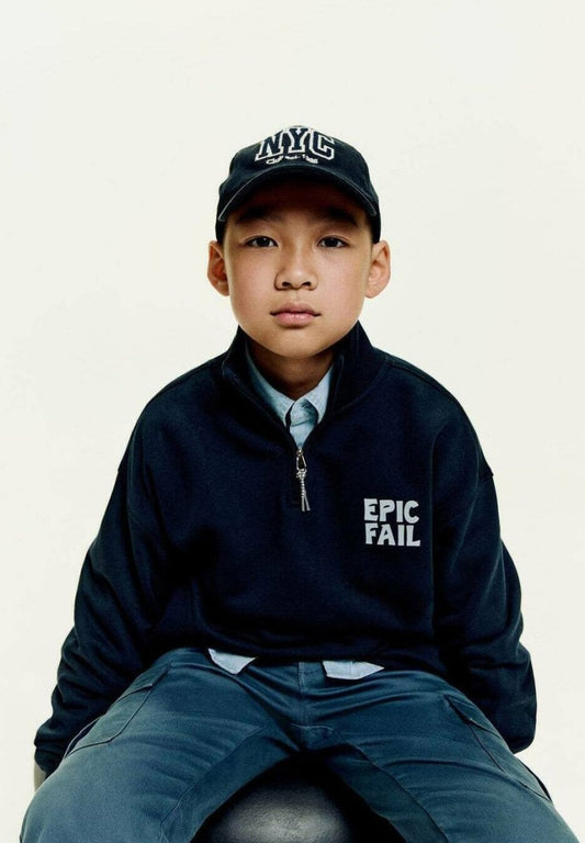 Mango Kids Teen printed Sweatshirt royal blue - Smgarment's