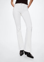 MANGO Medium - Rise Flared Jeans - Smgarment's