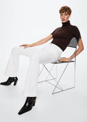 MANGO Medium - Rise Flared Jeans - Smgarment's