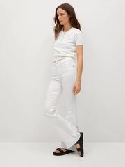 MANGO Medium - Rise Flared Jeans - Smgarment's