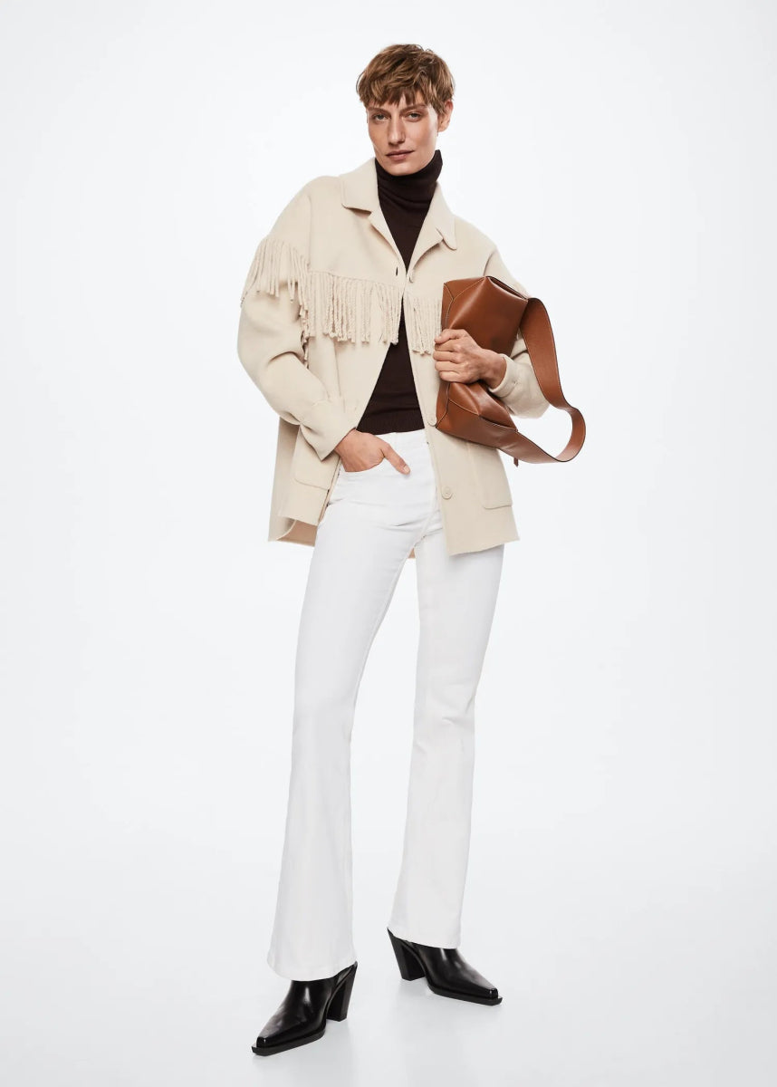 MANGO Medium - Rise Flared Jeans - Smgarment's