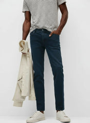 MANGO Men's Navy Blue Jeans - Smgarment's