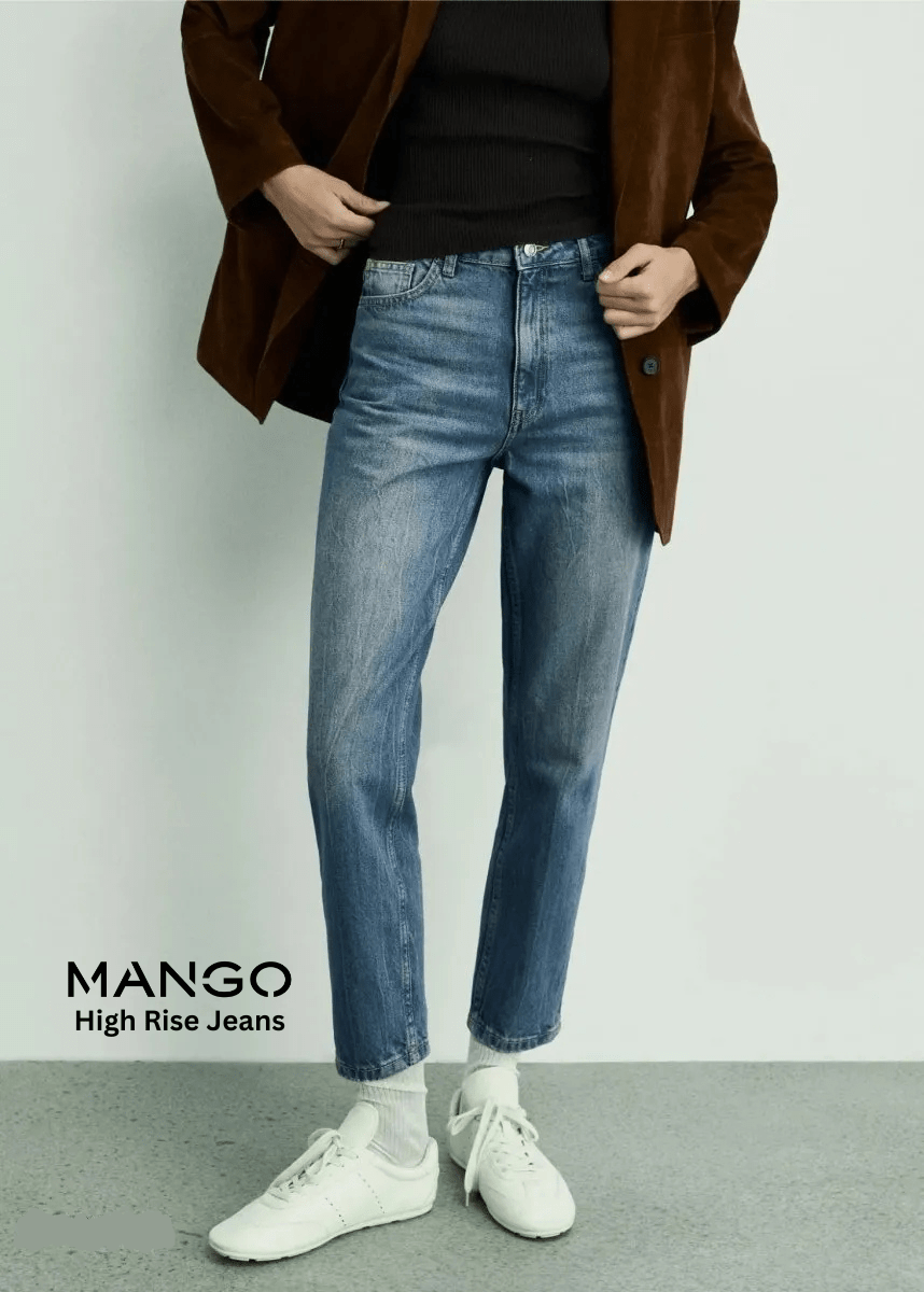 MANGO Mom High Rise Jeans - Smgarment's