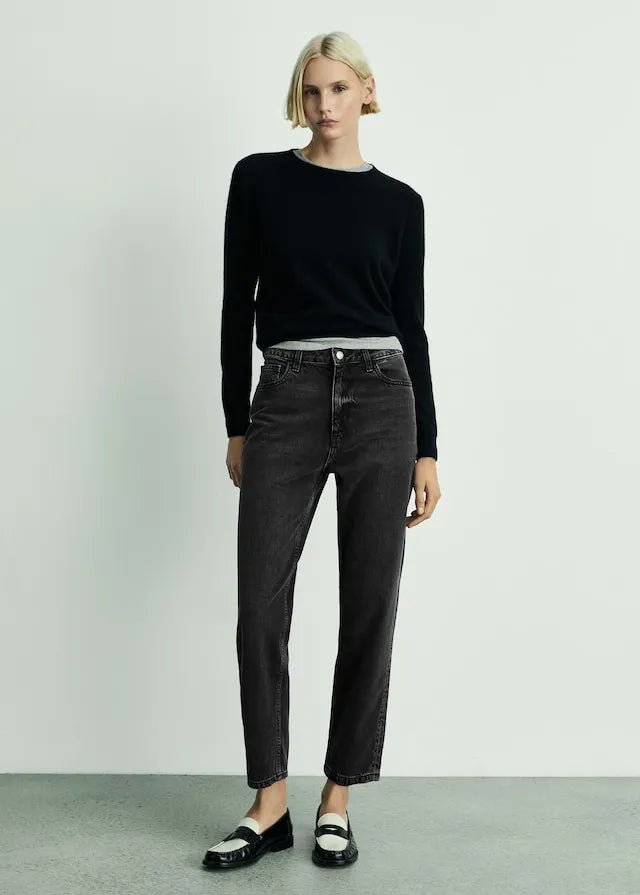 MANGO Mom High Waist Jeans - Smgarment's