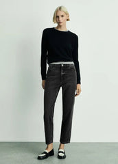 MANGO Mom High Waist Jeans - Smgarment's