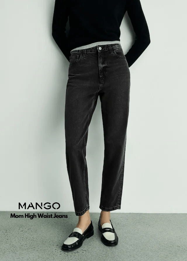 MANGO Mom High Waist Jeans - Smgarment's