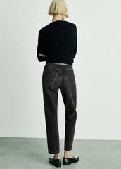 MANGO Mom High Waist Jeans - Smgarment's
