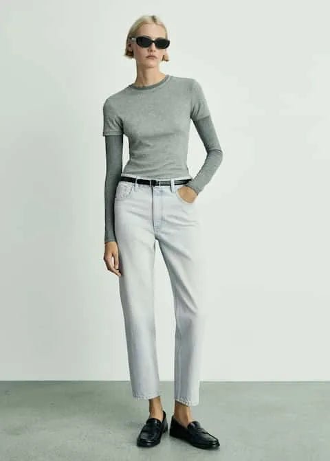 Mango Newmom comfort high - rise jeans - Smgarment's