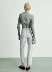 Mango Newmom comfort high - rise jeans - Smgarment's