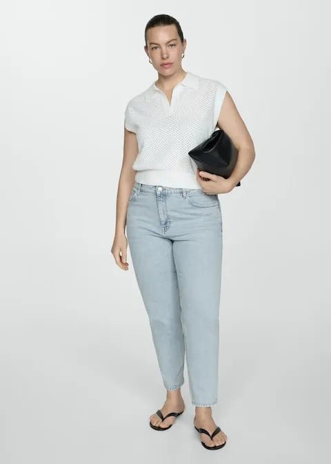 Mango Newmom comfort high - rise jeans - Smgarment's