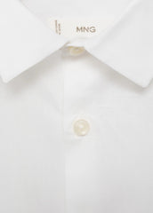 MANGO Poplin Shirt White - Smgarment's