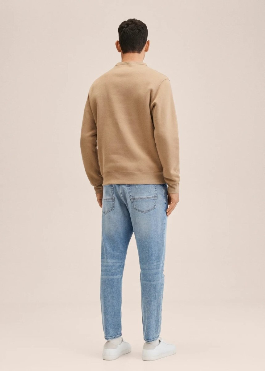 MANGO Ripped Tapered Fit TOM Jeans - Smgarment's