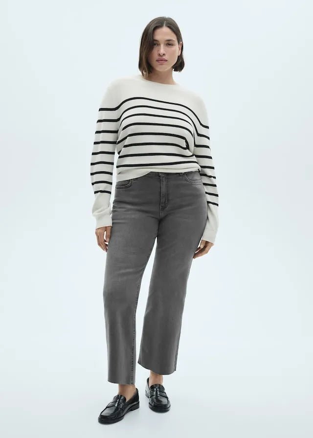 MANGO Sienna flared cropped jeans - Smgarment's