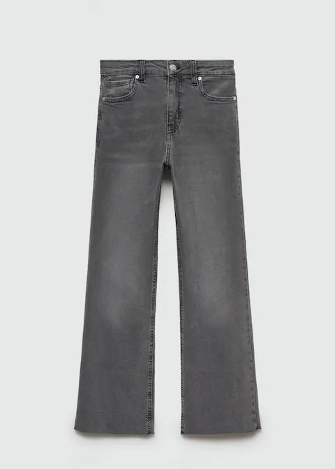MANGO Sienna flared cropped jeans - Smgarment's