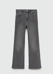 MANGO Sienna flared cropped jeans - Smgarment's