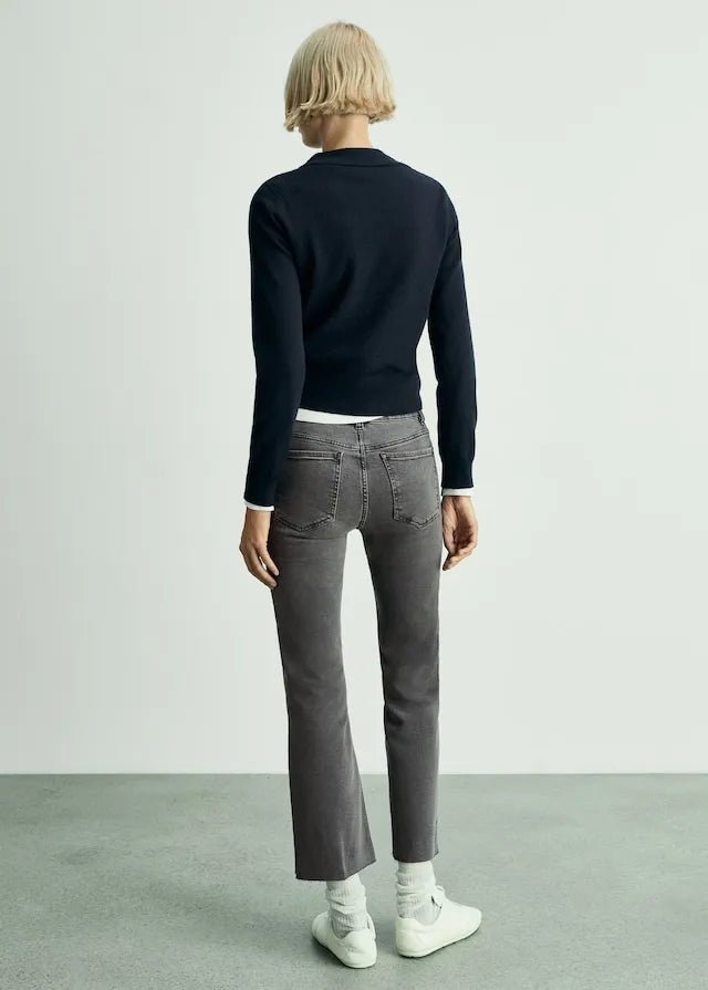 MANGO Sienna flared cropped jeans - Smgarment's