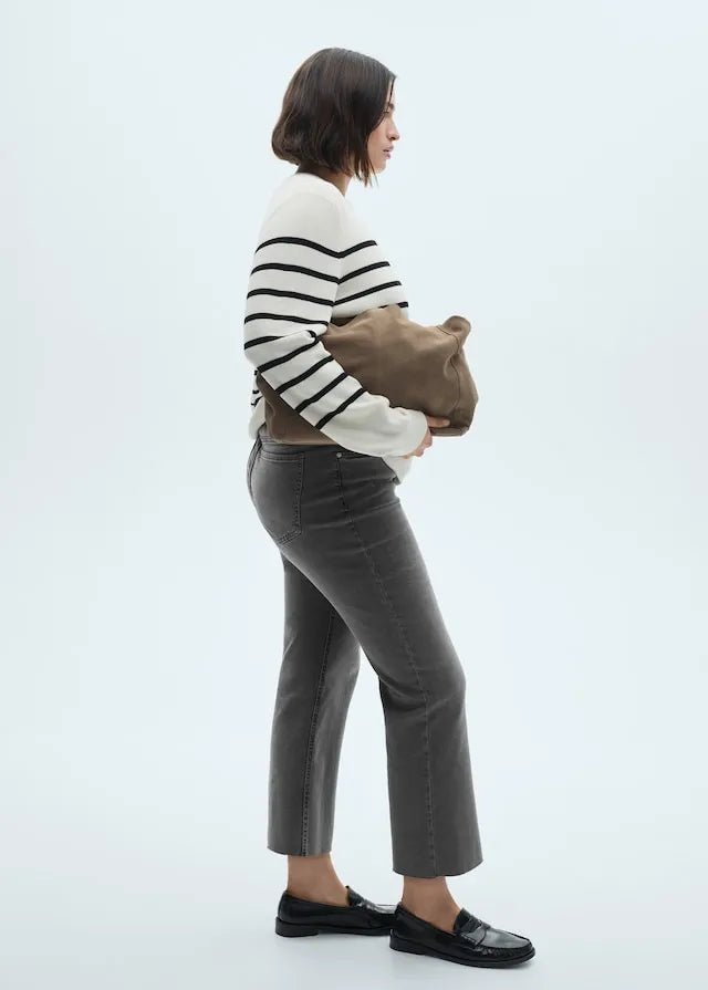 MANGO Sienna flared cropped jeans - Smgarment's