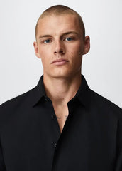 MANGO Slim Fit Stretch Cotton Shirt - SMgarment's