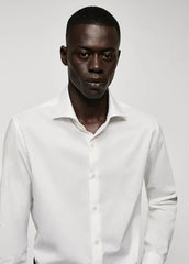 MANGO Slim Fit Stretch Cotton Shirt - SMgarment's