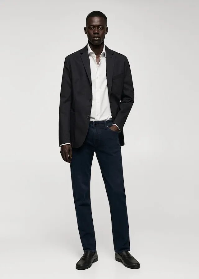 MANGO Slim Fit Stretch Cotton Shirt - SMgarment's