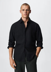 MANGO Slim Fit Stretch Cotton Shirt - SMgarment's