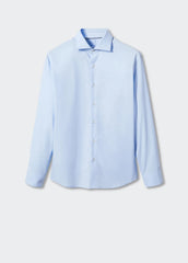 MANGO Slim Fit Stretch Cotton Shirt - SMgarment's