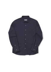 MANGO Slim Fit Stretch Cotton Shirt NAVY - SMgarment's