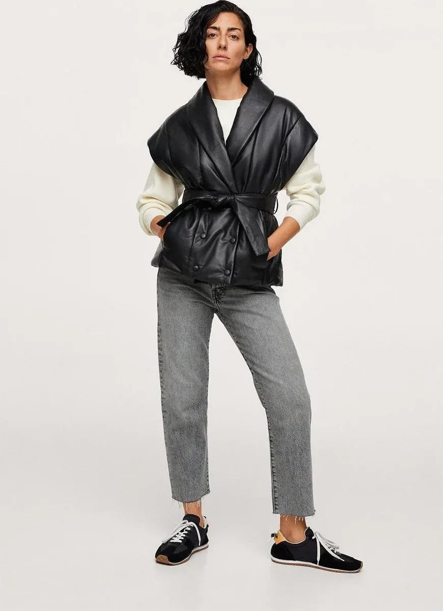 MANGO Straight Cropped High Waist Ankle Length Jeans - Smgarment's