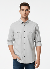 MARFINNO DOUBLE POCKET MENS SHIRT - Smgarment's