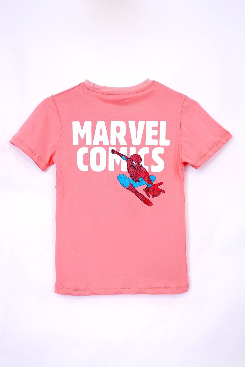 MARVEL SPIDER MAN GIRLS PINK TEES - Smgarment's