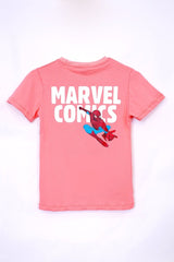 MARVEL SPIDER MAN GIRLS PINK TEES - Smgarment's