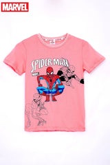 MARVEL SPIDER MAN GIRLS PINK TEES - Smgarment's