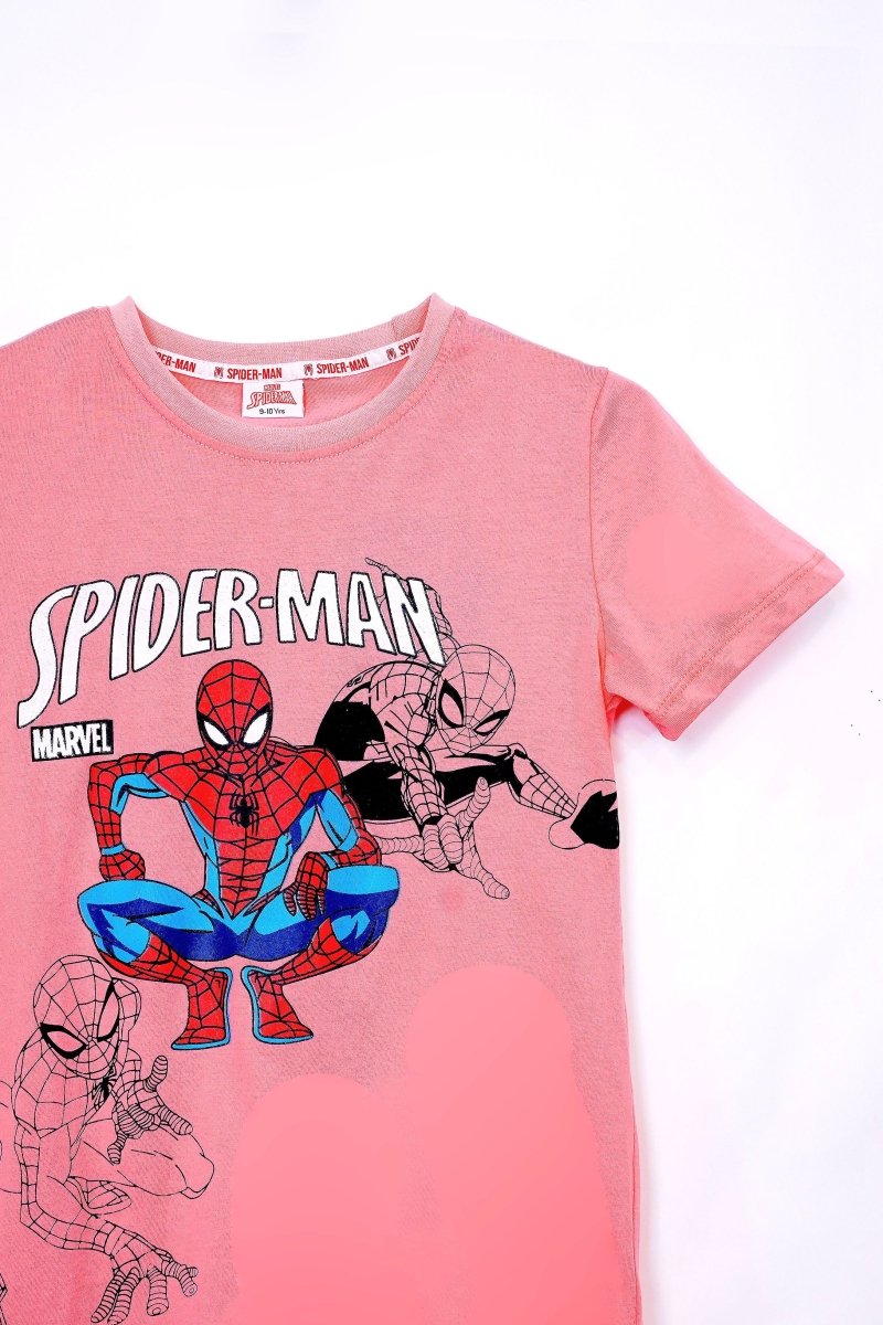 MARVEL SPIDER MAN GIRLS PINK TEES - Smgarment's
