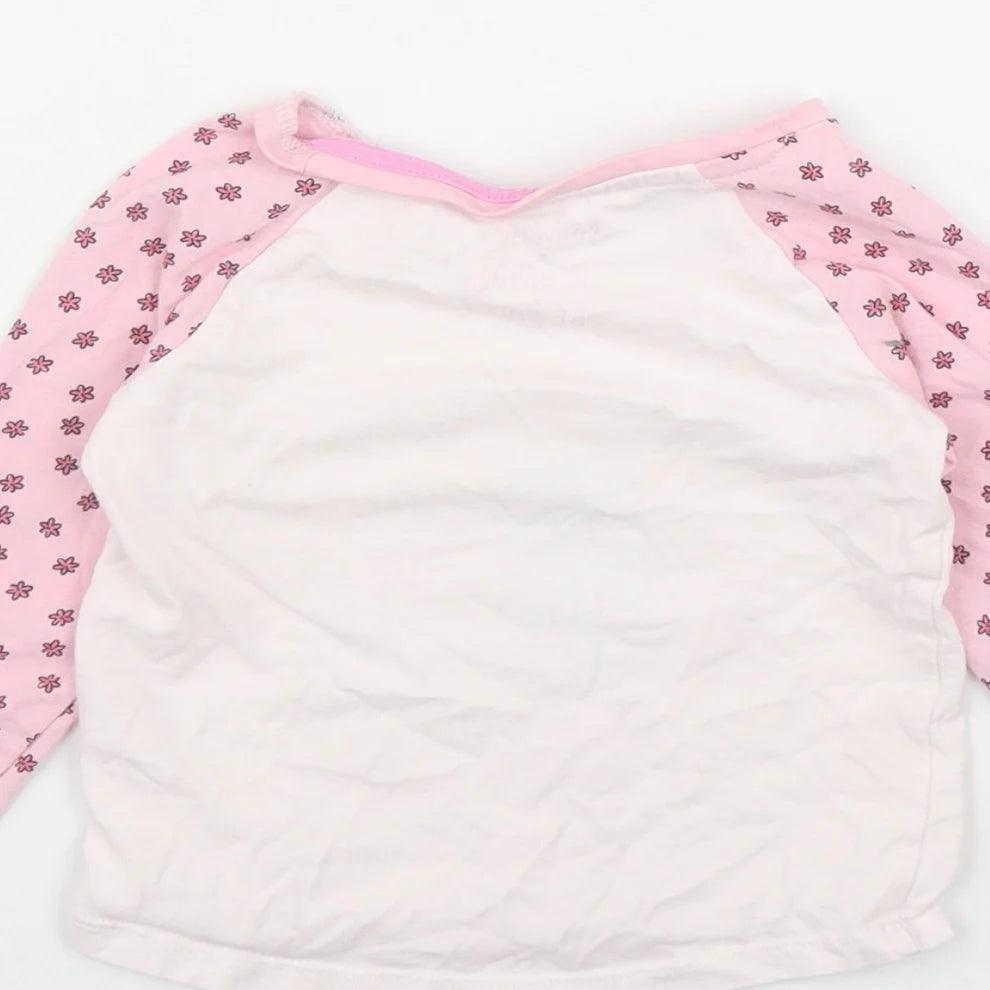 Matalan Girls Pink Cotton Basic T-Shirt - SMgarment's