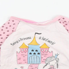 Matalan Girls Pink Cotton Basic T-Shirt - SMgarment's