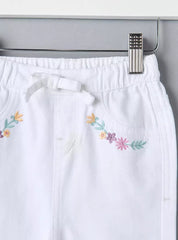 MAX Embroidered Paperbag Waist Twill Pants - Smgarment's