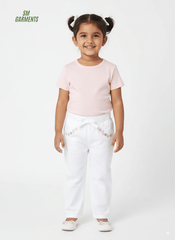 MAX Embroidered Paperbag Waist Twill Pants - Smgarment's