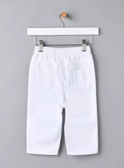 MAX Embroidered Paperbag Waist Twill Pants - Smgarment's