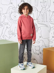 MAX FASHION Badge Detail Hooded Sweatshirt - SMgarment's