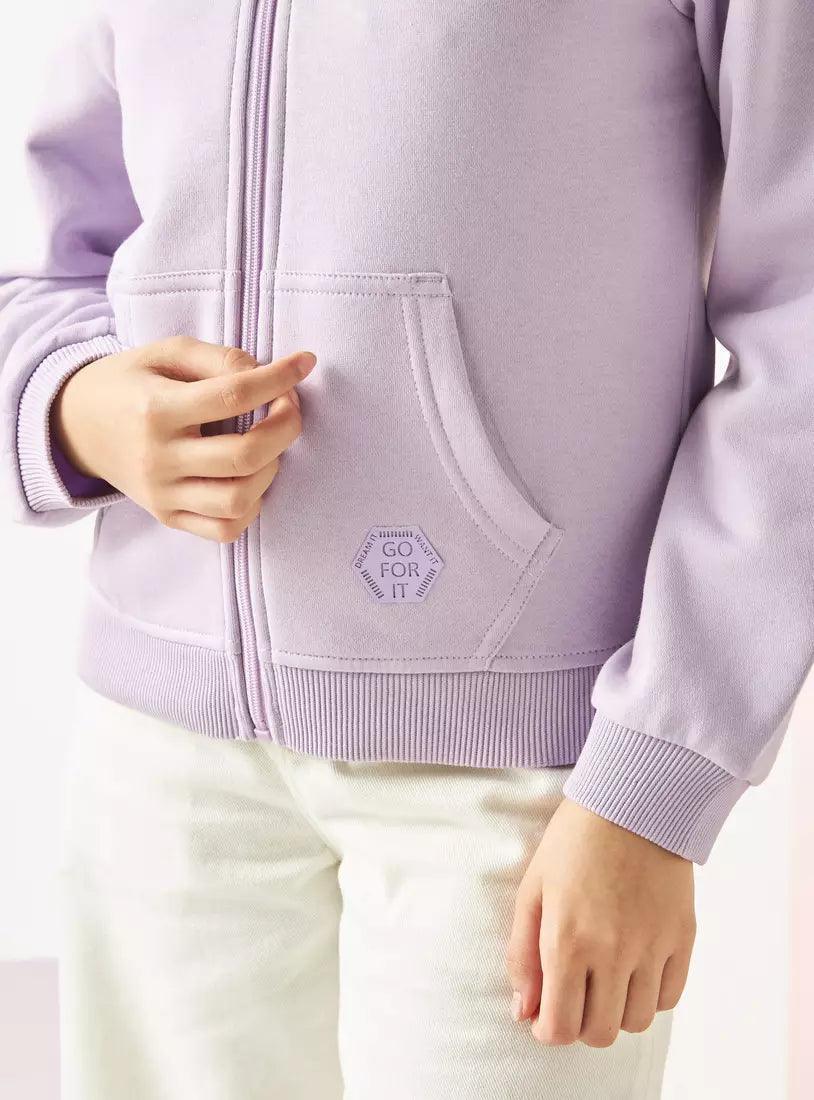 MAX FASHION Plain Zip Hoodie with Kangaroo Pockets - SMgarment's