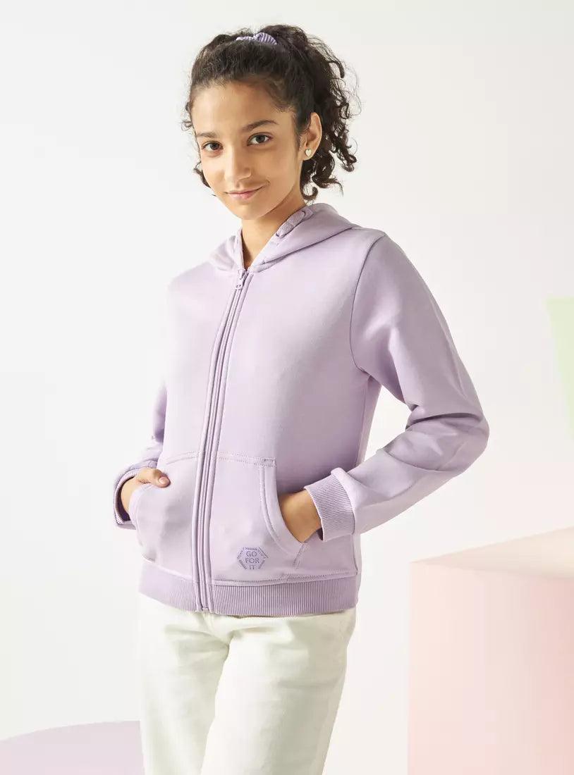 MAX FASHION Plain Zip Hoodie with Kangaroo Pockets - SMgarment's