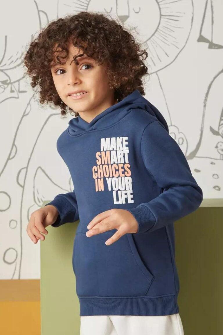 MAX FASHION Slogan Hooded Sweatshirt - SMgarment's