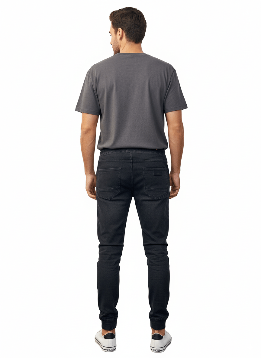 MEDICINE Men's jogger pants, smooth, black - Smgarment's