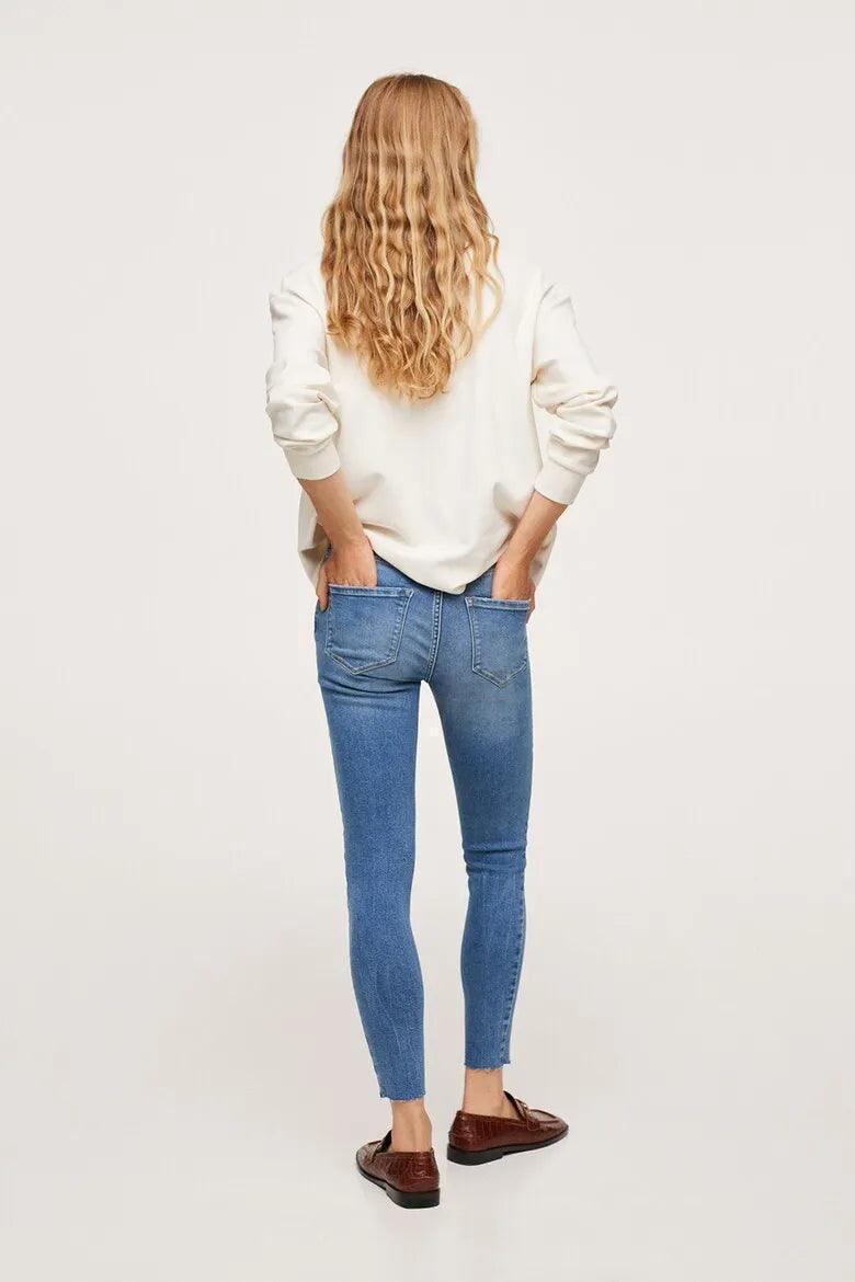 Medium waist Crop skinny Isa jeans - SMgarment's