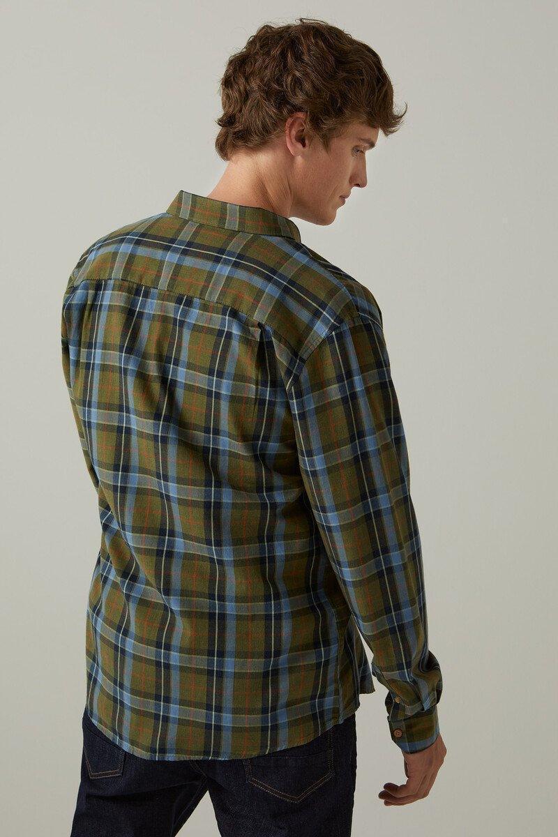 Melange Checkered Shirt - SMgarment's