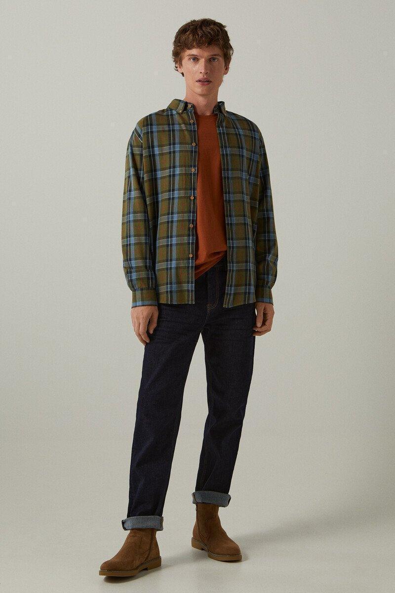 Melange Checkered Shirt - SMgarment's